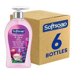 Softsoap Lavender Shea Liquid Hand Soap 11.25 Oz Pack of 6 Moisturizing Clean - Picture 1 of 10