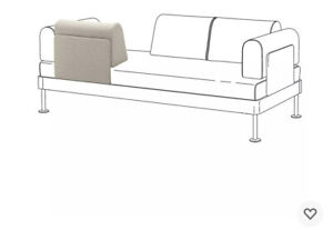 New IKEA DELAKTIG Cover for Backrest Cushion Gunnared Beige 304.300.32