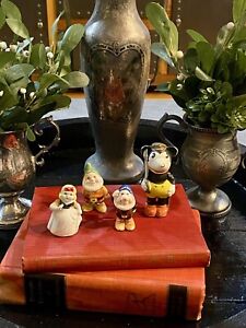 Antique/Vintage Disney Porcelain Figurines- 1930s Mickey & Snow White/Dwarves