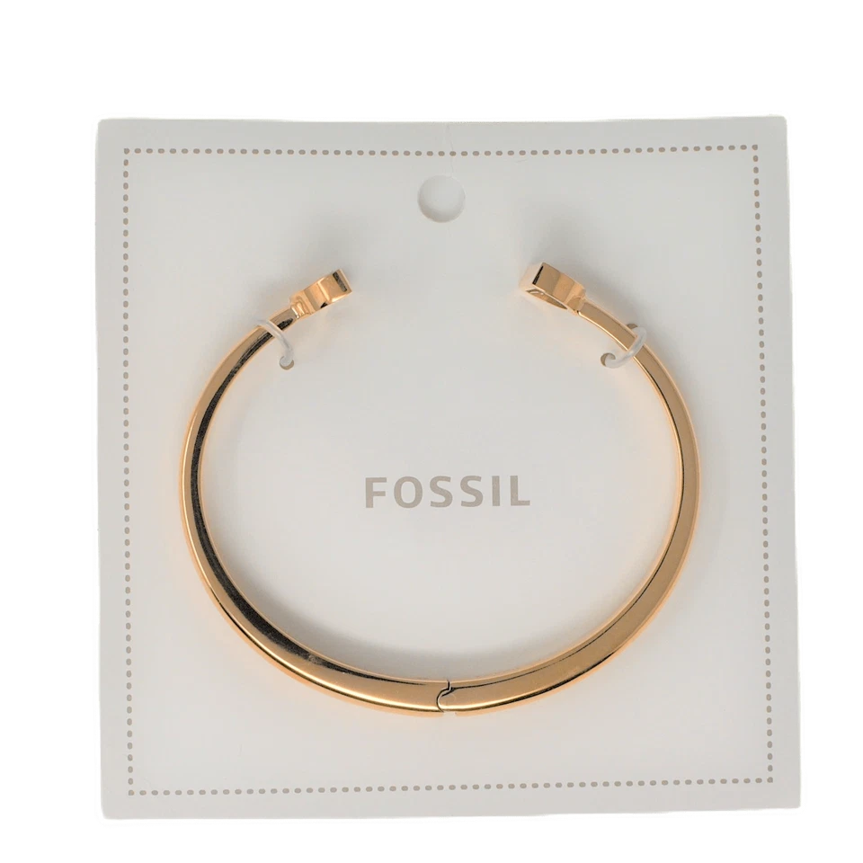 Brazalete abierto Fossil oro rosa acero inoxidable JOF00723791 Foto 1 de 4