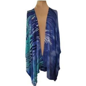 Caterines Lightweight Tropical Open Cardigan Women's Plus 2X - Picture 1 of 3