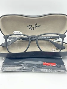 Ray Ban Eyeglasses RB 7074 5634 Matte Black 52 18 145 NWT case - Picture 1 of 6