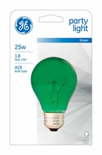 GREEN BULB A19 25W