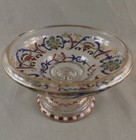 MAGNIFIQUE COUPE EN CRISTAL EMAILLEE POSSIBLE SAINT LOUIS BACCARAT 