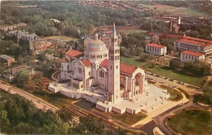 Postal vista aérea del Santuario Nacional Inmaculada Concepción Washington DC - Imagen 1 de 2