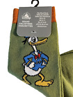 Disney Parks Donald Duck Standing Classic Long Socks Size 6-12 - NEW