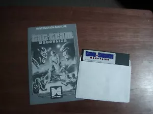 Commodore Tag Team Wrestling 5.25" Floppy Disk W/ Manual Tested - Picture 1 of 9