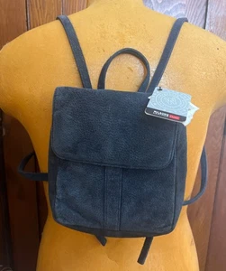 Mini Mochila Cartera de Gamuza Máxima de Cuero de Colección Wilson Azul Nueva con Etiquetas - Imagen 1 de 6