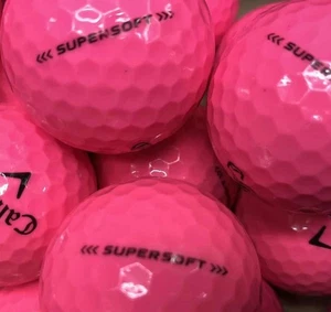 50 CALLAWAY SUPERSOFT PINK GOLFBÄLLE/LAKEBALLS AAAA/AAA - Bild 1 von 1
