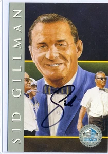 Sid Gillman 1998 HOF Hall Fame Signature Series Platinum /2500 Autograph Auto - Picture 1 of 1