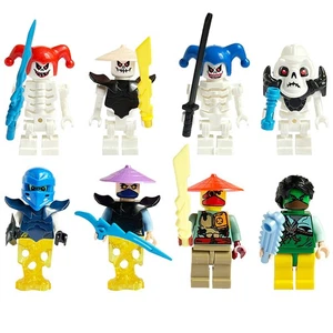 8pc Ninjago Minifigures Ninjago Skeleton Army Skeleton Warriors Building Set - Picture 1 of 9