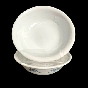 Corelle BLAU HERZ SCHWAMM 5 3/8" Beere Dessert Schüssel 2er Set - Bild 1 von 9