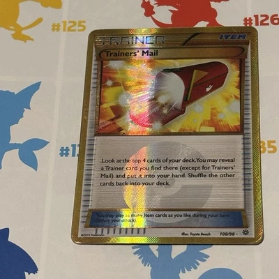 Pokemon Trainers' Mail 100/98 Ancient Origins Gold Secret Rare Holo MP - Image 1 of 4
