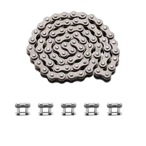 #25 Rollenkette 56 Glieder mit 5 Stück Master Links Heavy Duty für Rasiermesser Crazy Cart - Bild 1 von 12