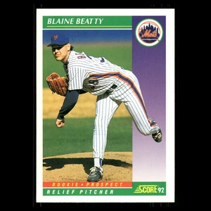 Tarjeta de béisbol Blaine Beatty Rookie #843 1992 Score New York Mets MLB - Imagen 1 de 3