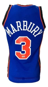 Stephon Marbury Signed New York Knicks 2005/06 M&N HWC Swingman Jersey BAS ITP - Picture 1 of 6