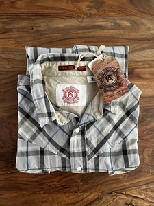 Christian Audigier Langarm Hemd mit Knopfleiste Neu mit Etikett Größe XXL meliert kariert - Bild 1 von 7