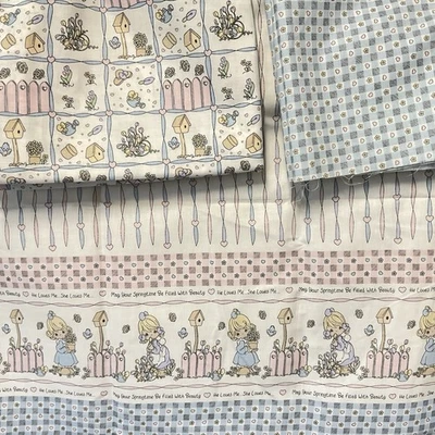 PMI 1996 Spectrix Precious Moments Coordinating Fabrics, Spring Garden, 3 1/2 Yd - Image 1 of 4