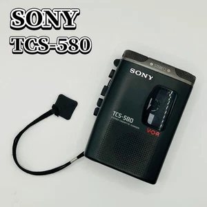 Vintage SONY TCS-580 lettore cassette portatile registratore nero Giappone spazzatura - Foto 1 di 10