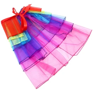 Women's Rainbow Style Multicoloured Long Tail Skirt Lingerie Mini Skirt Bubble - Picture 1 of 12