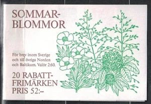 SVEZIA 1993 Fiori di campo - Flowers 5x4v in libretto - Picture 1 of 1