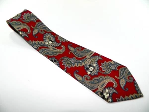 Corbata de seda vintage para hombre TIE WORKS BALANCINE DISNEY PAISLEY MICKEY MOUSE - Imagen 1 de 2