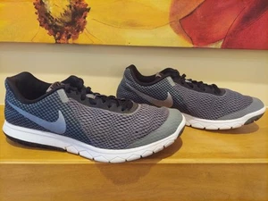 NIKE FLEX EXPERIENCE RN6 LOW TOP RUNNING SHOES MENS SZ 8 GREY/BLK MESH LACE-UP - Picture 1 of 12