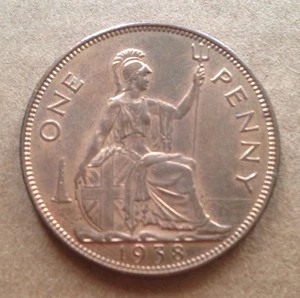 Centavo Jorge VI 1938 - alta calidad - Imagen 1 de 4