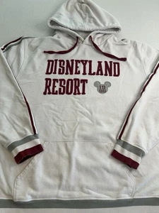 Selten Retro Disneyland Resort 1995 Hoodie Sweatshirt weiß rot Erwachsene Größe 2X - Bild 1 von 11