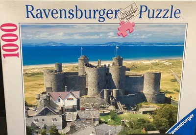 Ravensburger 1000 pc. Harlech Castle, Wales 2002 Jigsaw puzzle Rare Vintage - Image 1 of 2