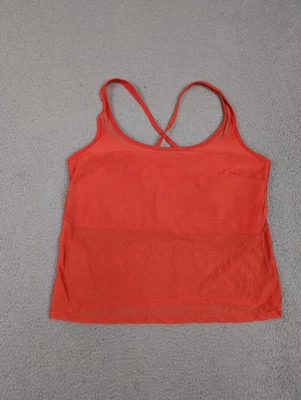 Camiseta sin mangas Girlfriend Collective para mujer XXL roja malla transparente tirantes sujetador incorporado Foto 1 de 4