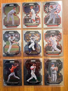 Lotto 9 Card Panini Prizm 2022 Ohtani Harper Betts Tucker Cole Molina Verlander - Foto 1 di 2