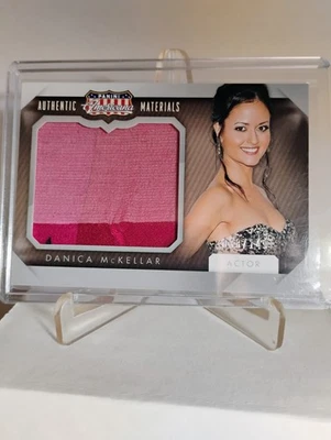 2015 Panini Americana Danica McKellar Authentic Materials Jumbo Swatch #/149 - Image 1 of 3