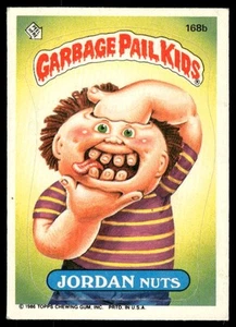 1986 Topps Garbage Pail Kids Series 5 #168b Jordan Nuts EX - Imagen 1 de 2
