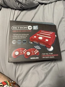 Consola de juegos retro Hyperkin RetroN 3 HD 3 en 1 - Roja NUEVA edición 2,4 GHz - Imagen 1 de 6