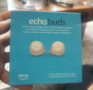 Echo Buds (neueste Gen) | Kabellose Ohrhörer mit Alexa, Bluetooth In-Ear - WEISS - Bild 1 von 2