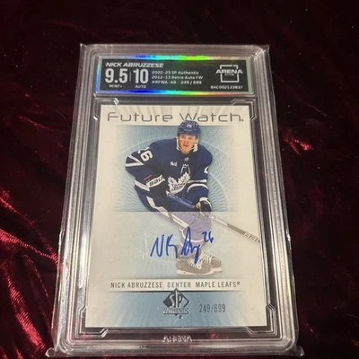 Nick Abruzzese 2022 2023 SP Authentic Retro Future Watch Auto 249/699 RFWA AB - Image 1 of 4