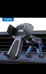 360° Universal Air Vent Mobile Phone Holder In Car Stand Topk  Mount GPS iPhone - Picture 1 of 8