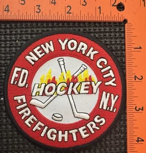 New York City Firefighters Ice Hockey Team Patch - Picture 1 of 2