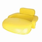 Seat Cushion Set - 3-Pieces Vinyl Yellow without Brackets