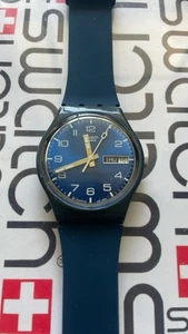 Swatch Just Blue GN715 2000 Standard Herren 34mm Silikon - Bild 1 von 5