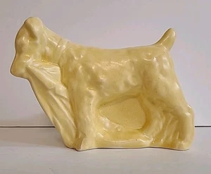 Nelson McCoy Dog with Coat / Blanket Yellow Planter 1940's Top 100 Findables - Picture 1 of 15