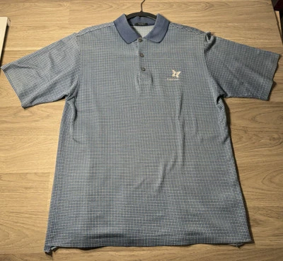 Kapalua 高尔夫 Polo 衫男式 S 100% 棉蓝色 Marbas 意大利制造 — 第 1/4 张图片