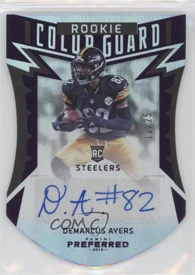 2016 Panini Preferred Color Guard Purple /25 Demarcus Ayers #290 Rookie Auto RC - Image 1 of 2