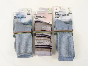 Confezione 3 Calzini Smartwool Donna Escursione Lana Merino Crew Taglia Med Colori Mix - Foto 1 di 9