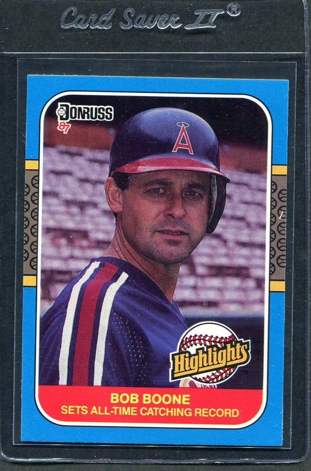 1987 Donruss Highlights Bob Boone #41 Mint - Image 1 of 1