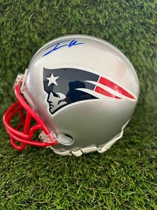 JOSH UCHE AUTOGRAPHED N.E. PATRIOTS MINI HELMET - RISING PASS RUSHER WITH COA - Picture 1 of 5