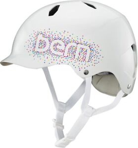 Bern Bandita Kinder Jugend Fahrradhelm Skate BMX Inline Helm White Confetti MIPS