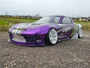 Addiction 1/10 Car Painted Body Mazda RX-7 FD3S Rocket Bunny Overdose Color - Picture 1 of 11
