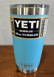 YETI  Rambler Tumbler Reef Blue 20 oz with Magslider Lid Insulated Cup - Picture 1 of 9